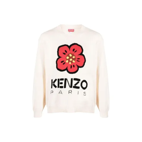 KENZO Boke Flower Series Белый Мужской Свитеры