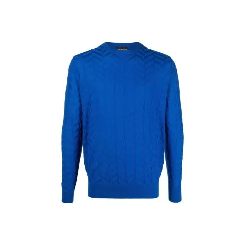 EMPORIO ARMANI Королевский Синий Мужские Свитера
