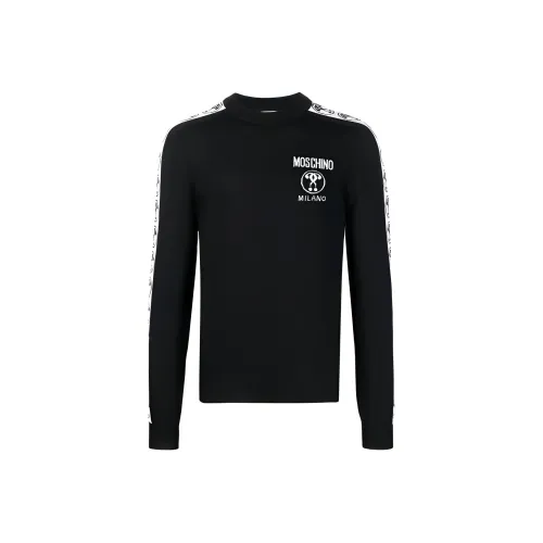 MOSCHINO Мужские черные свитеры