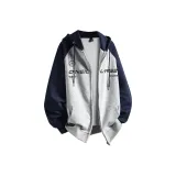 Серый меланж и темно-синий