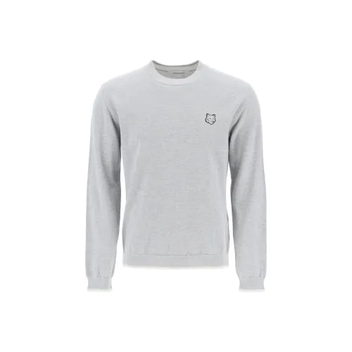 Maison Kitsune Серые Мужские Свитера