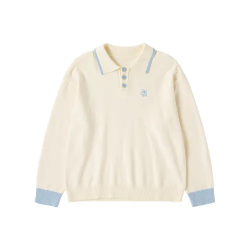 SENCE LA Молочный белый Унисекс Свитеры