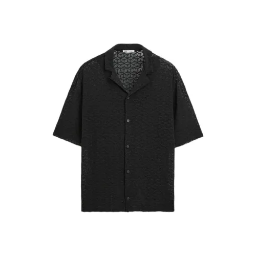 ZARA Мужские черные рубашки