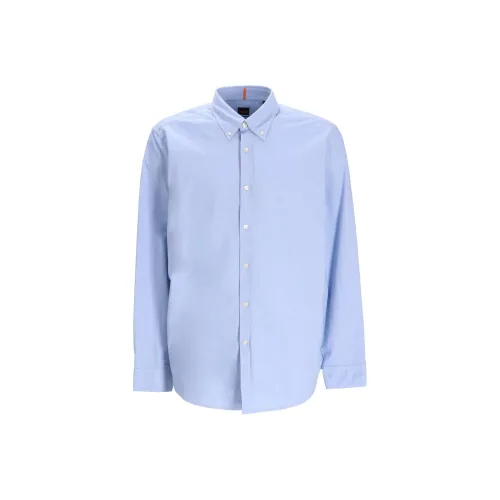 Hugo Boss Мужские Синие Рубашки