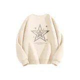 Светлый бежевый (Qf Пятиконечная звезда Логотип на груди_qf Большая пятиконечная звезда Логотип на спине)