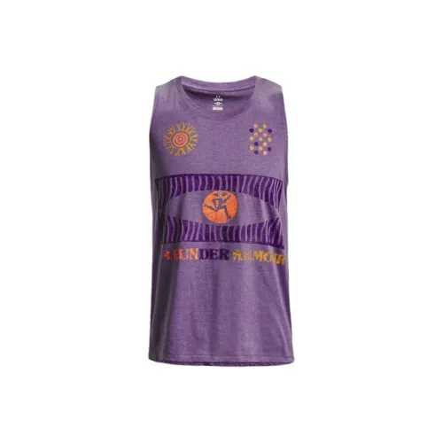 Under Armour Топ Tank Мужской Фиолетовый