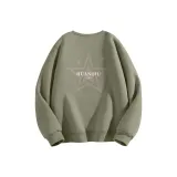 Серый, горошек, зеленый (Qf Пятиконечная звезда Логотип на груди_qf Большая пятиконечная звезда Логотип на спине)