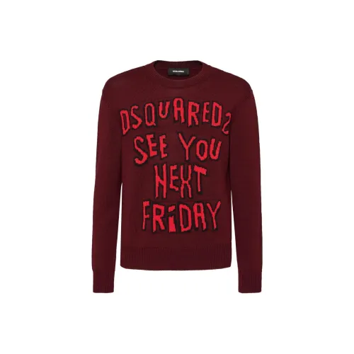 DSQUARED 2 SS24 Свитер Мужской Красный