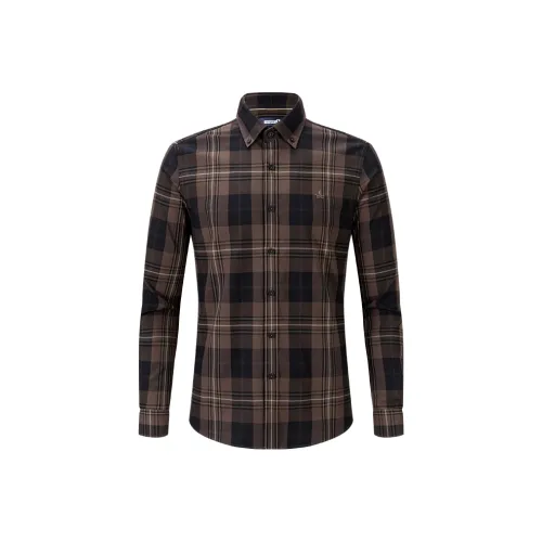 NAVIGARE Рубашка Мужская Ван Дайк Браун Синий