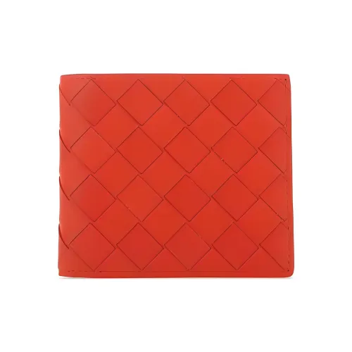 Bottega Veneta Коровья кожа Держатель для карт кошелек Унисекс Томат