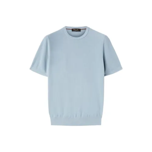 Loro Piana Небесно-голубой Мужские Свитера