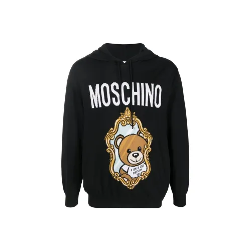 MOSCHINO Мужские черные свитеры