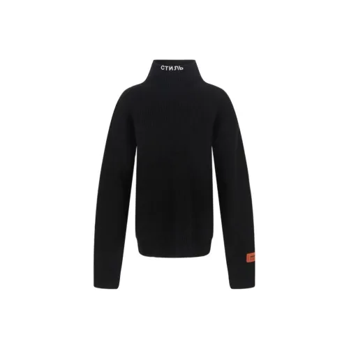 HERON PRESTON Мужские черные свитеры