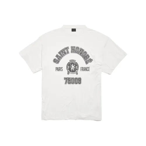 Balenciaga T-Shirt Loose Fit Unisex White
