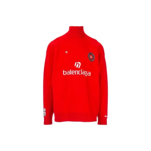 Balenciaga Кашемировый свитер мужской красный