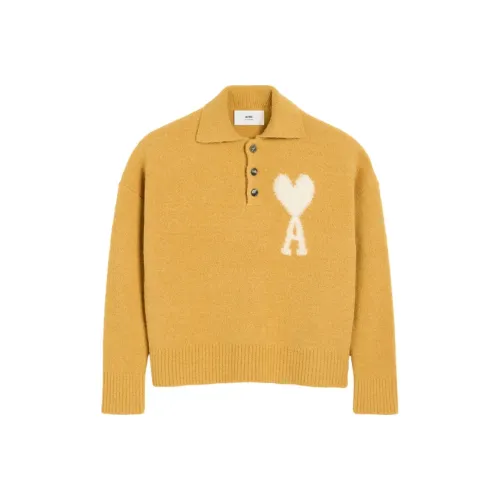 AMIPARIS FW24 Свитер Унисекс Горчично-желтый