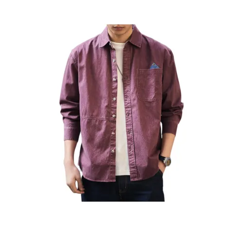 GELANLU Весна Рубашка Свободный крой Унисекс