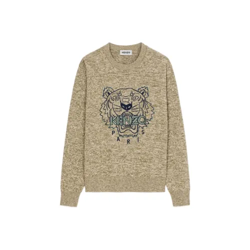 KENZO Оливково-зеленые Мужские Свитера