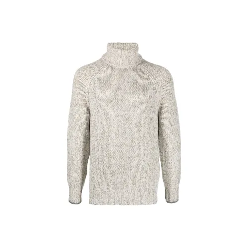 BRUNELLO CUCINELLI Light Gray Men's Cashmere Sweaters BRUNELLO CUCINELLI Светло-серый Мужские кашемировые свитеры