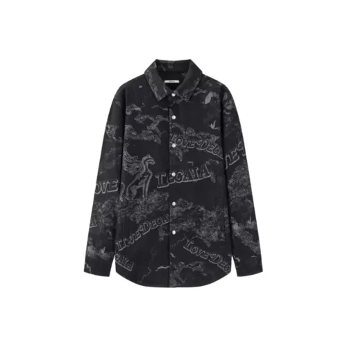 DEGAIA Мужские Черные Рубашки