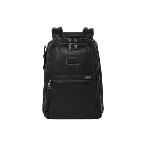 TUMI Leather Backpack Regular Men's Black