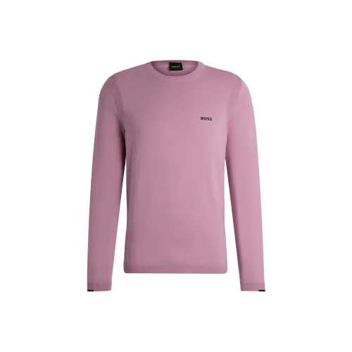 Hugo Boss Светло-фиолетовые Мужские Свитера