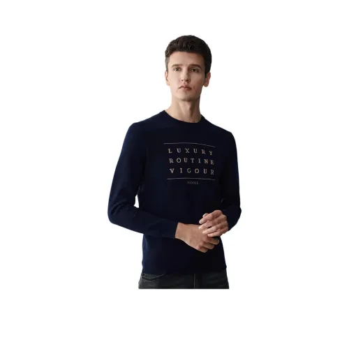 JODOLL Темно-синие мужские свитеры