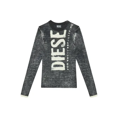 DIESEL Черные Мужские Свитера