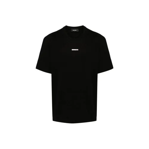 DSQUARED 2 T Рубашка Мужская Мужская Черная