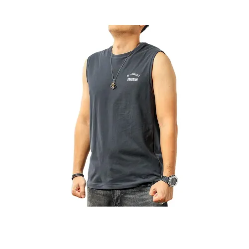 Seasonal Words Майка Мужская Серого цвета