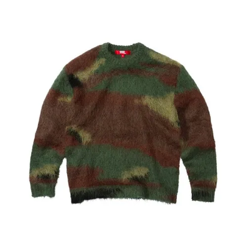 Supreme FW21 Зеленый камуфляж Унисекс Свитеры