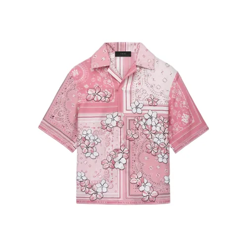 AMIRI FW24 Рубашка Мужская Фламинго Розовая