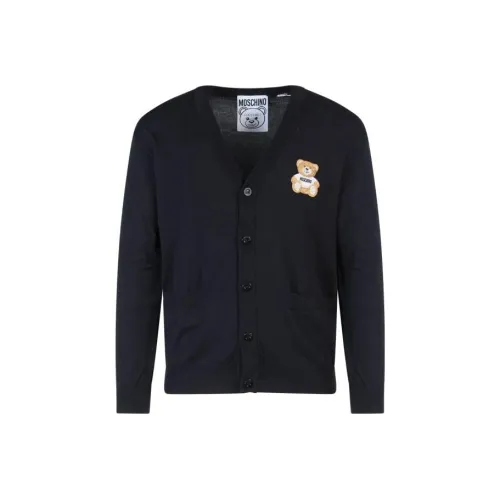 MOSCHINO Мужские черные свитеры