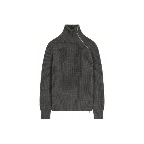 DRIES VAN NOTEN Серый Мужской Свитера