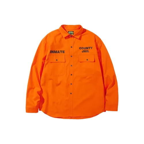 NUCLEAR EXPLOSION x NUCLEAR EXPLOSION Рубашка Унисекс Оранжевый Красный