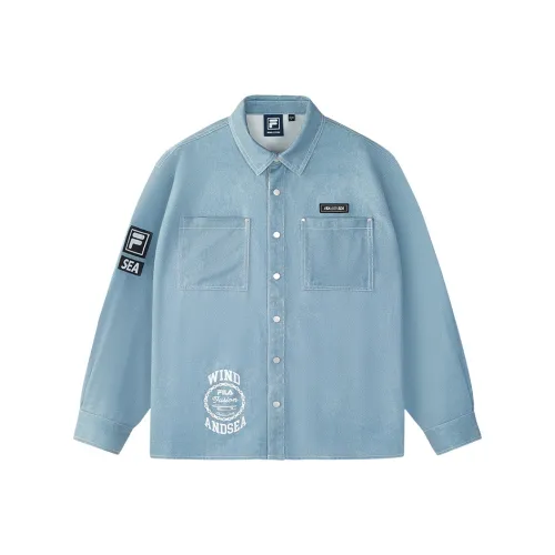 FILA FUSION Рубашка Унисекс Relaxed Blue