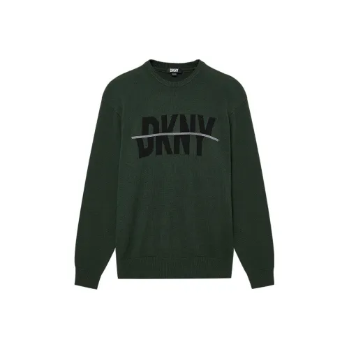 DKNY Оливково-зеленые Мужские Свитера