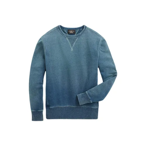 Double RL Синий Мужской Свитеры