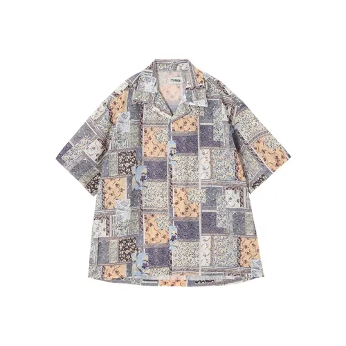 KORAKUBLUE Рубашка Унисекс Цветочный Желтый