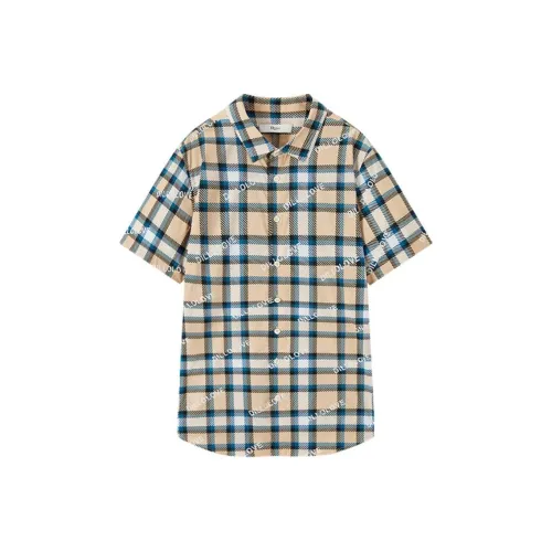 DILLO SS24 Рубашка Мужская Желтая Клетка