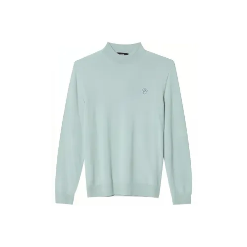 RARE Серый Зеленый Мужской Кашемировый Свитер