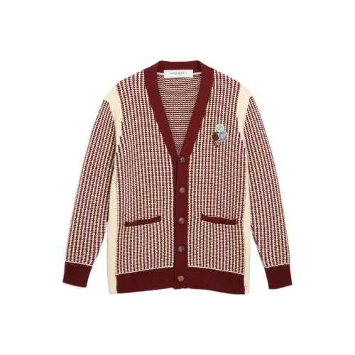 Golden Goose Мужские свитеры бордового цвета