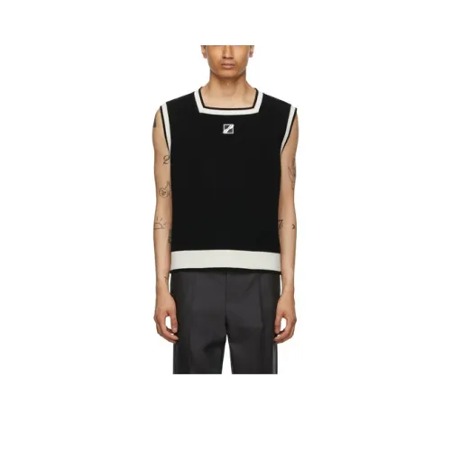 WE11DONE Черная унисекс майка