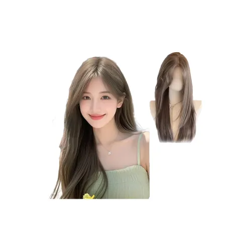 TIANKONGSHU Hazelnut Gray Brown Ambient Long Straight Перука