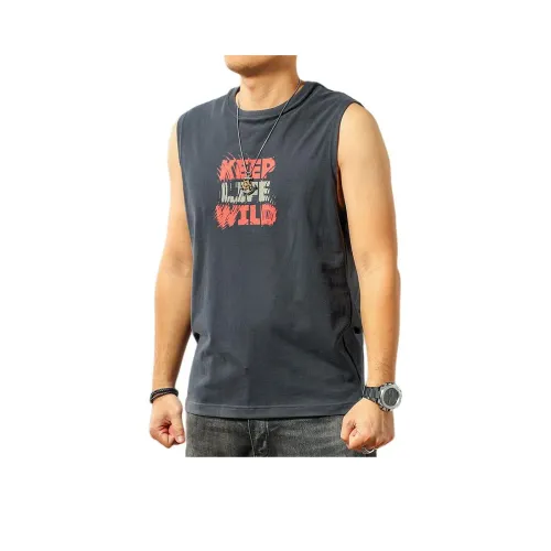 Seasonal Words Майка Мужская Серого цвета