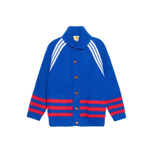 GUCCI X ADIDAS FW22 Свитер Мужской Синий