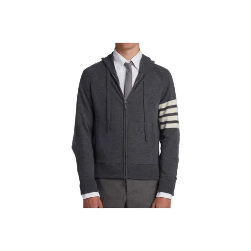 THOM BROWNE· SS22 Кашемир Свитер Мужской Средний Серый