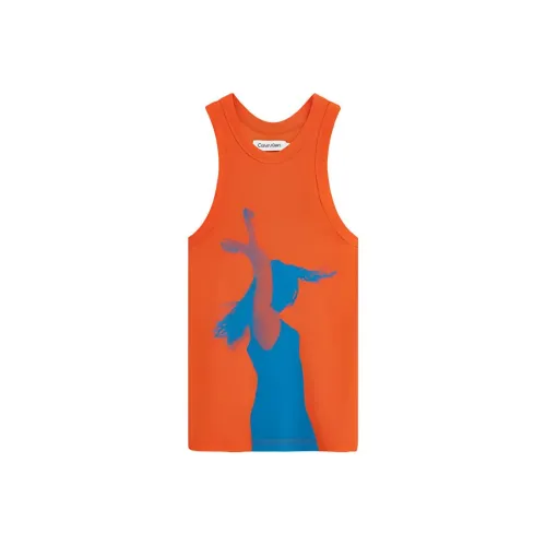 Calvin Klein Топ без рукавов Унисекс Закатный оранжевый