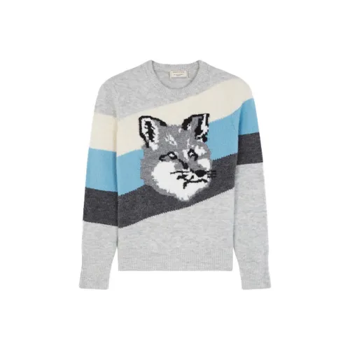 Maison Kitsune Серый Унисекс Свитеры