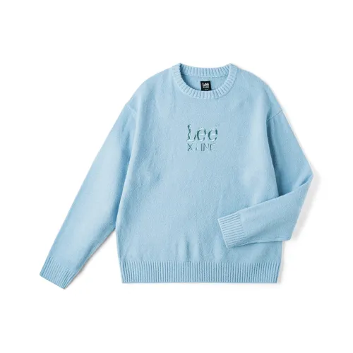 Lee FW24 Свитер Унисекс Небесно-Синий